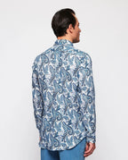 Camisa Mirto Mangas Largas Estampada Para Caballeros by Mirto