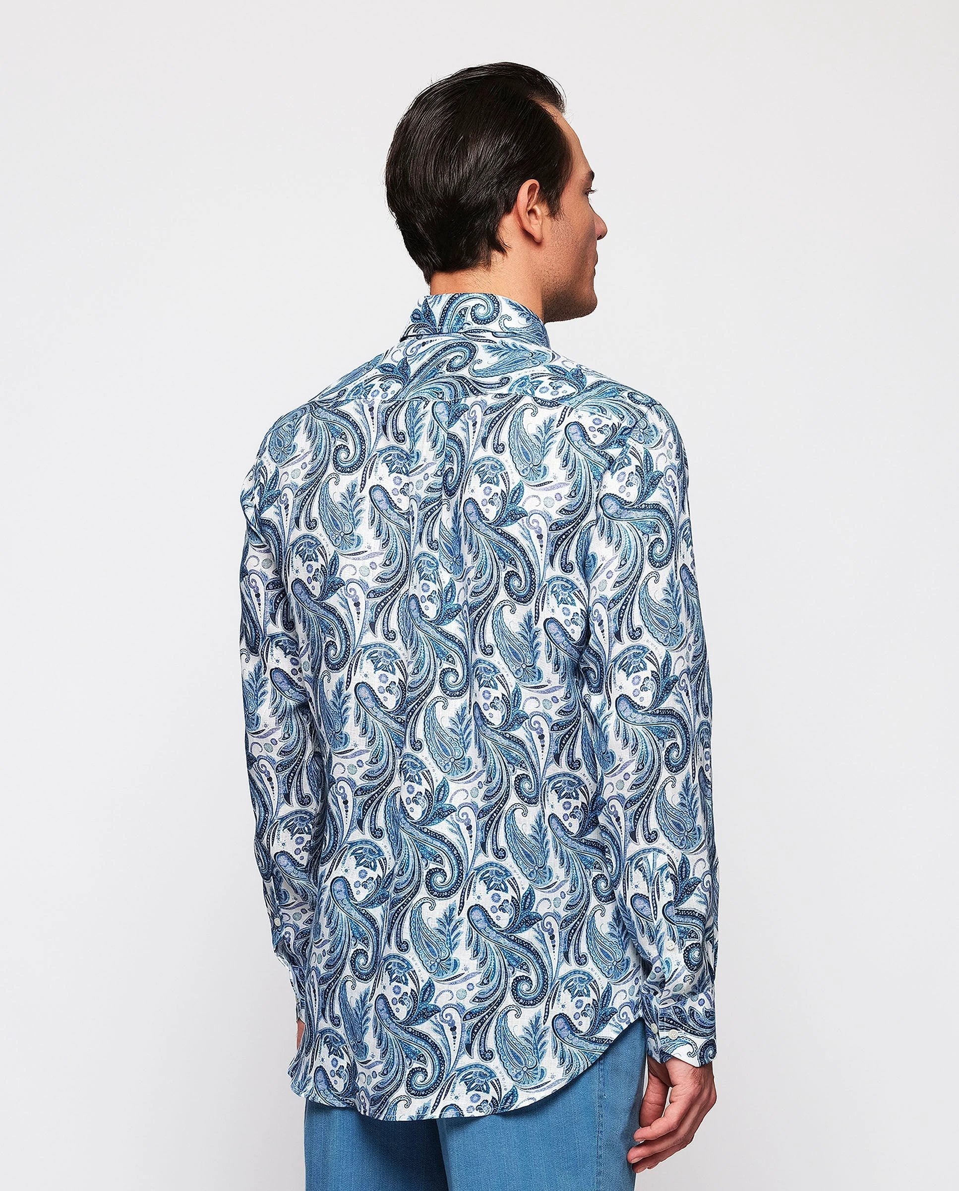 Camisa Mirto Mangas Largas Estampada Para Caballeros by Mirto