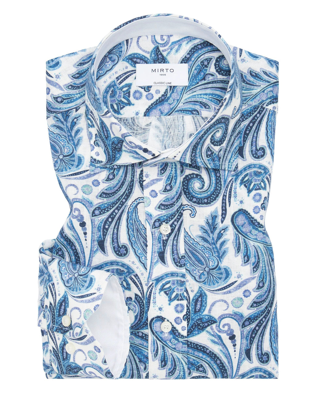 Camisa Mirto Mangas Largas Estampada Para Caballeros by Mirto