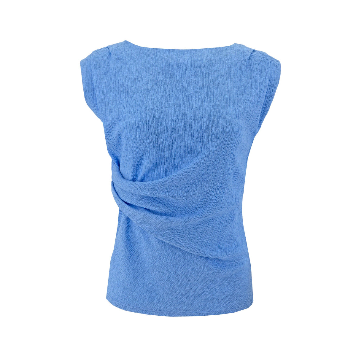 Blusa White Rhino sin Mangas Corrugada para Damas – CHAMBRAY