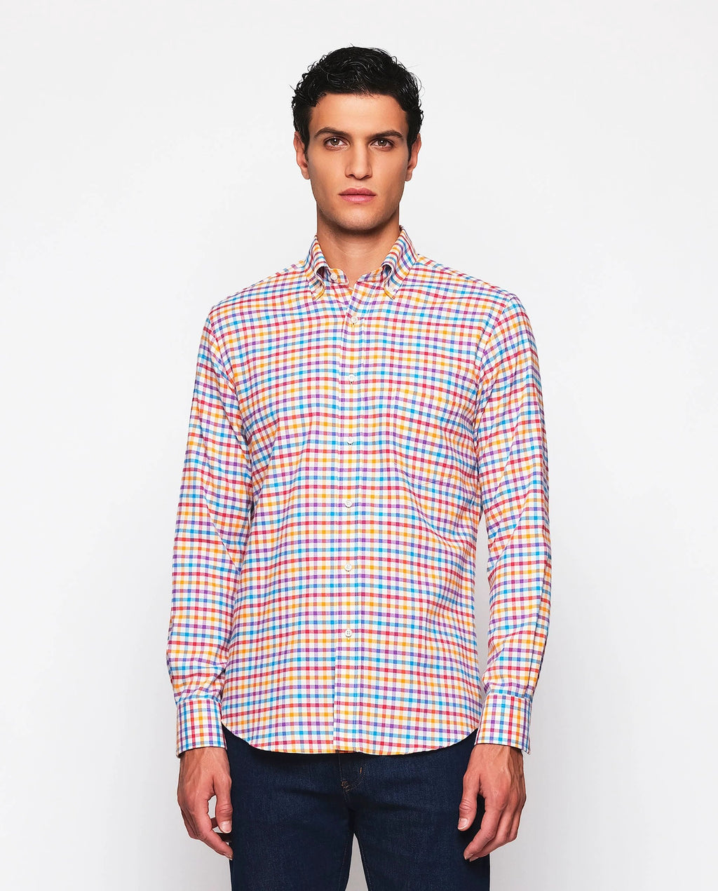 Camisa Mirto Mangas Largas Cuadros Para Caballeros by Mirto