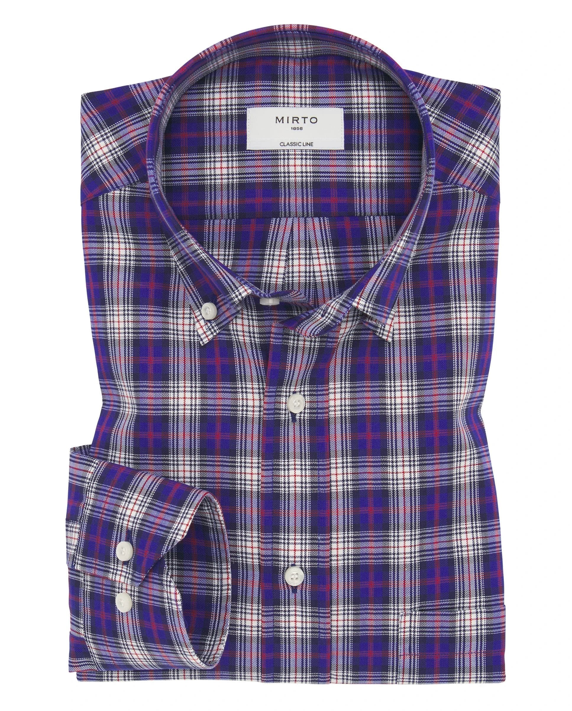 Camisa Mirto Mangas Largas Cuadros Para Caballeros by Mirto