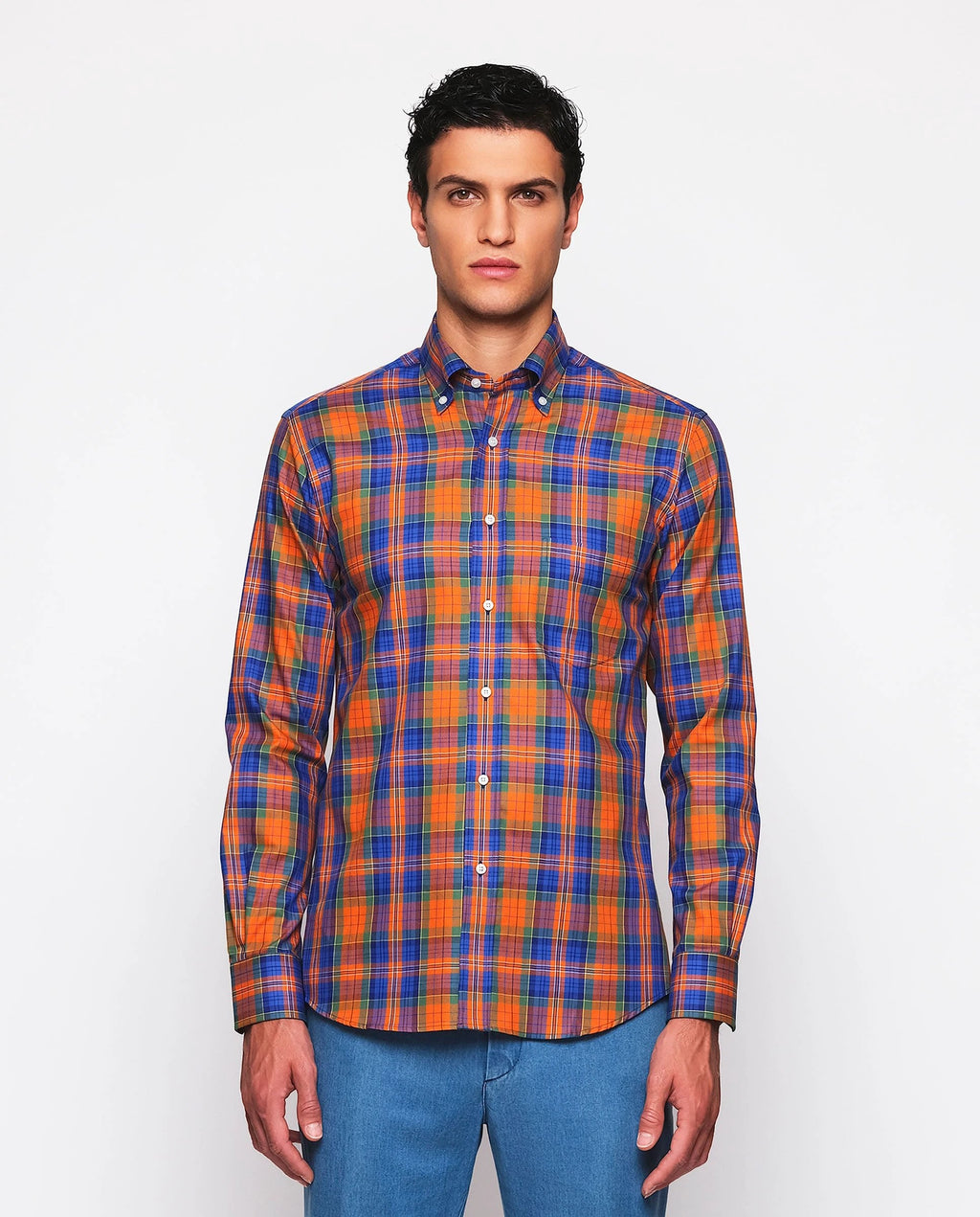 Camisa Mirto Mangas Largas Cuadros Para Caballeros by Mirto