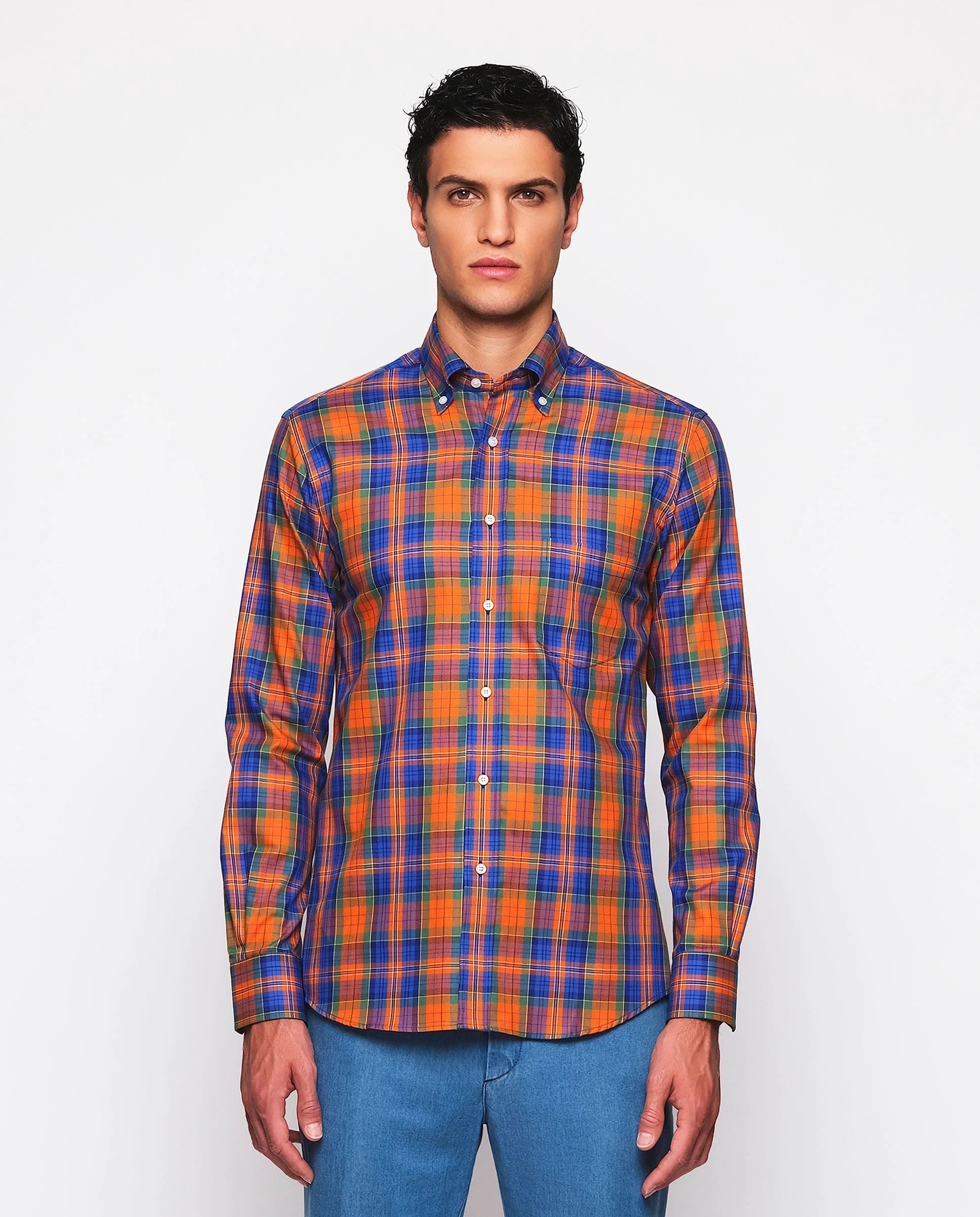 Camisa Mirto Mangas Largas Cuadros Para Caballeros by Mirto