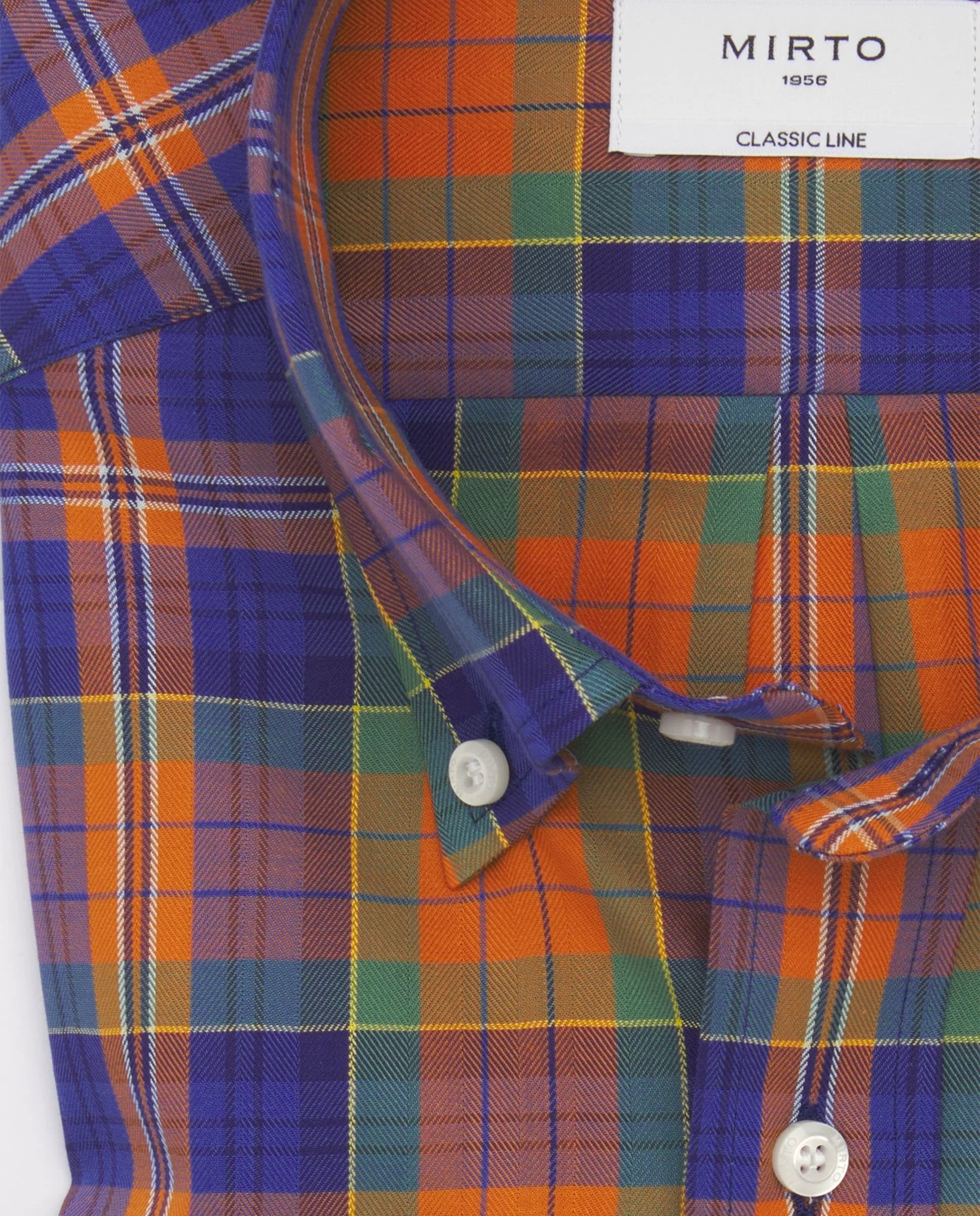 Camisa Mirto Mangas Largas Cuadros Para Caballeros by Mirto