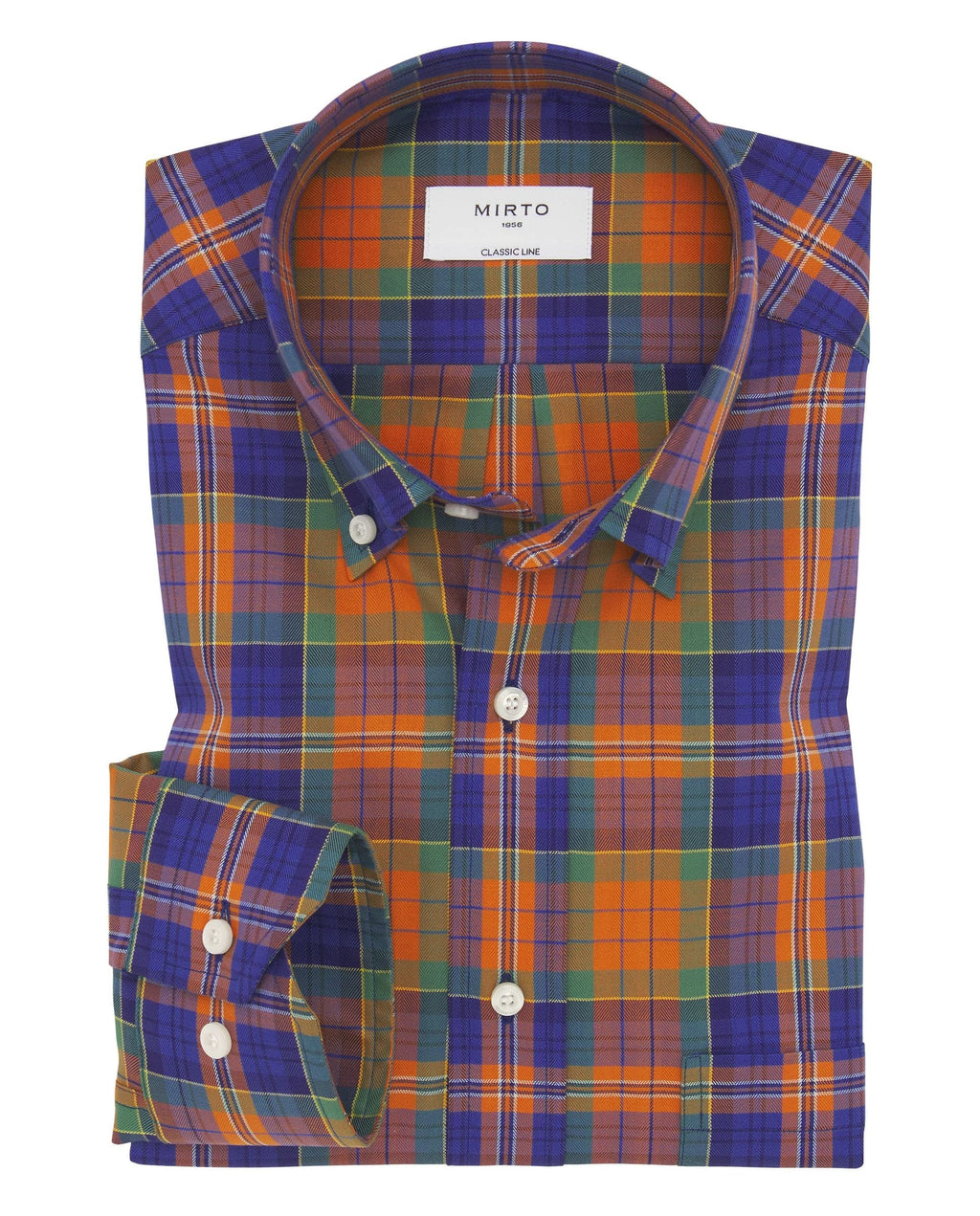 Camisa Mirto Mangas Largas Cuadros Para Caballeros by Mirto