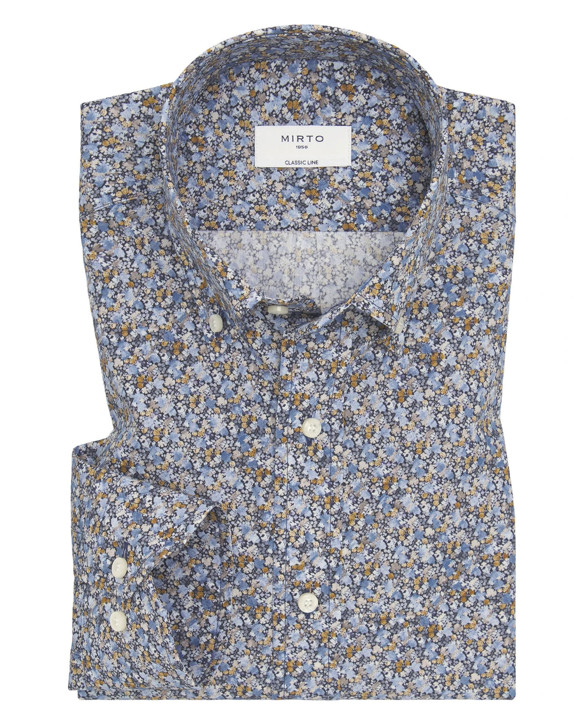Camisa Mirto Mangas Largas Estampada Para Caballeros by Mirto
