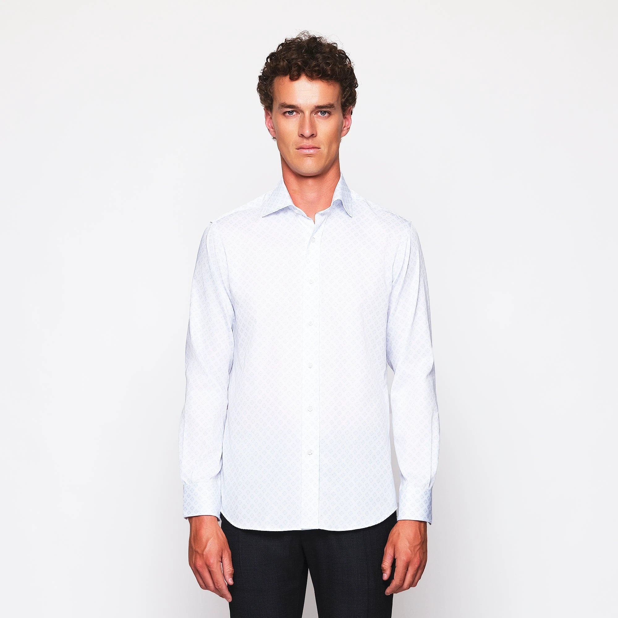 Camisa Mirto Mangas Largas Estampada Para Caballeros by Mirto