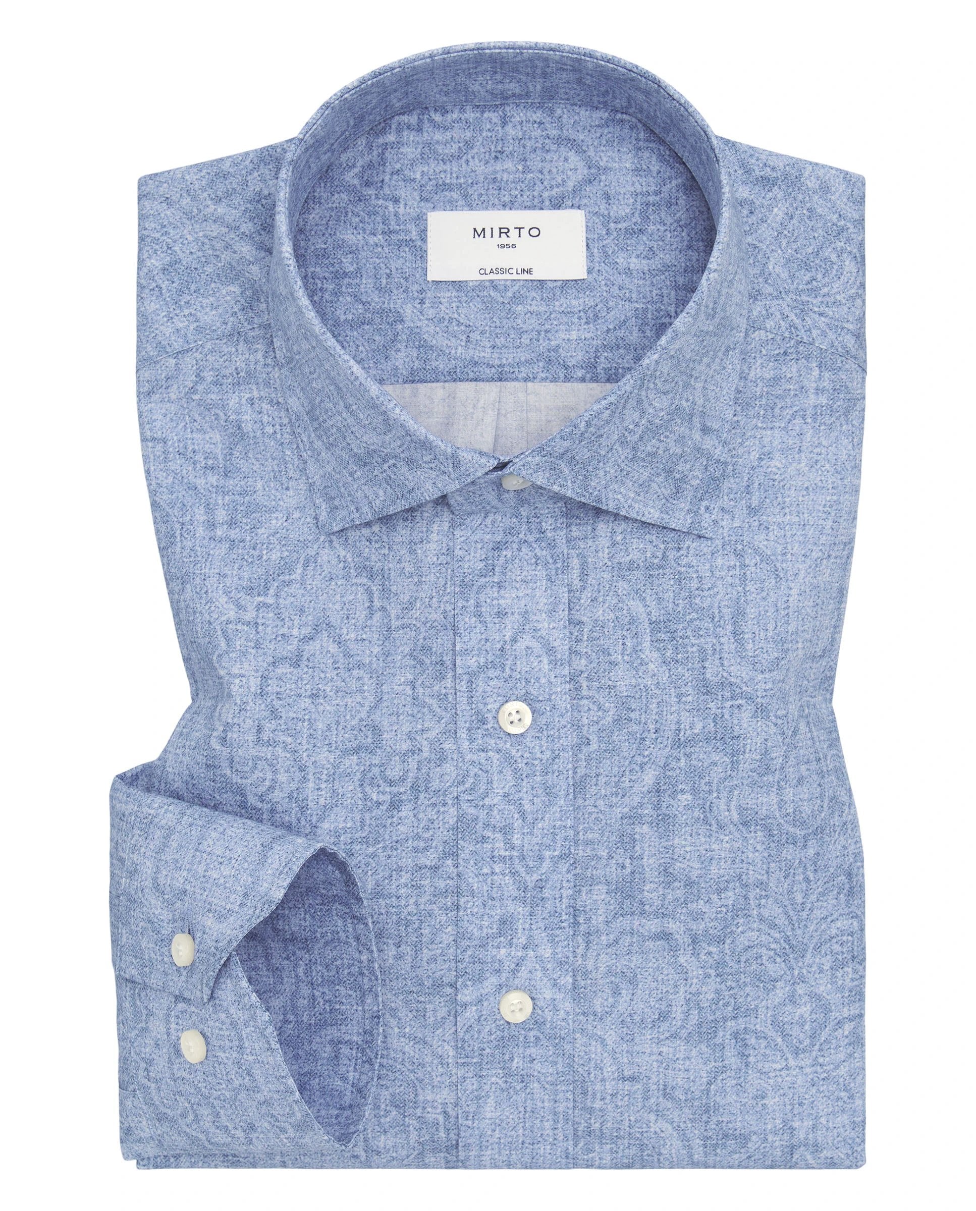 Camisa Mirto Mangas Largas Estampada Para Caballeros by Mirto