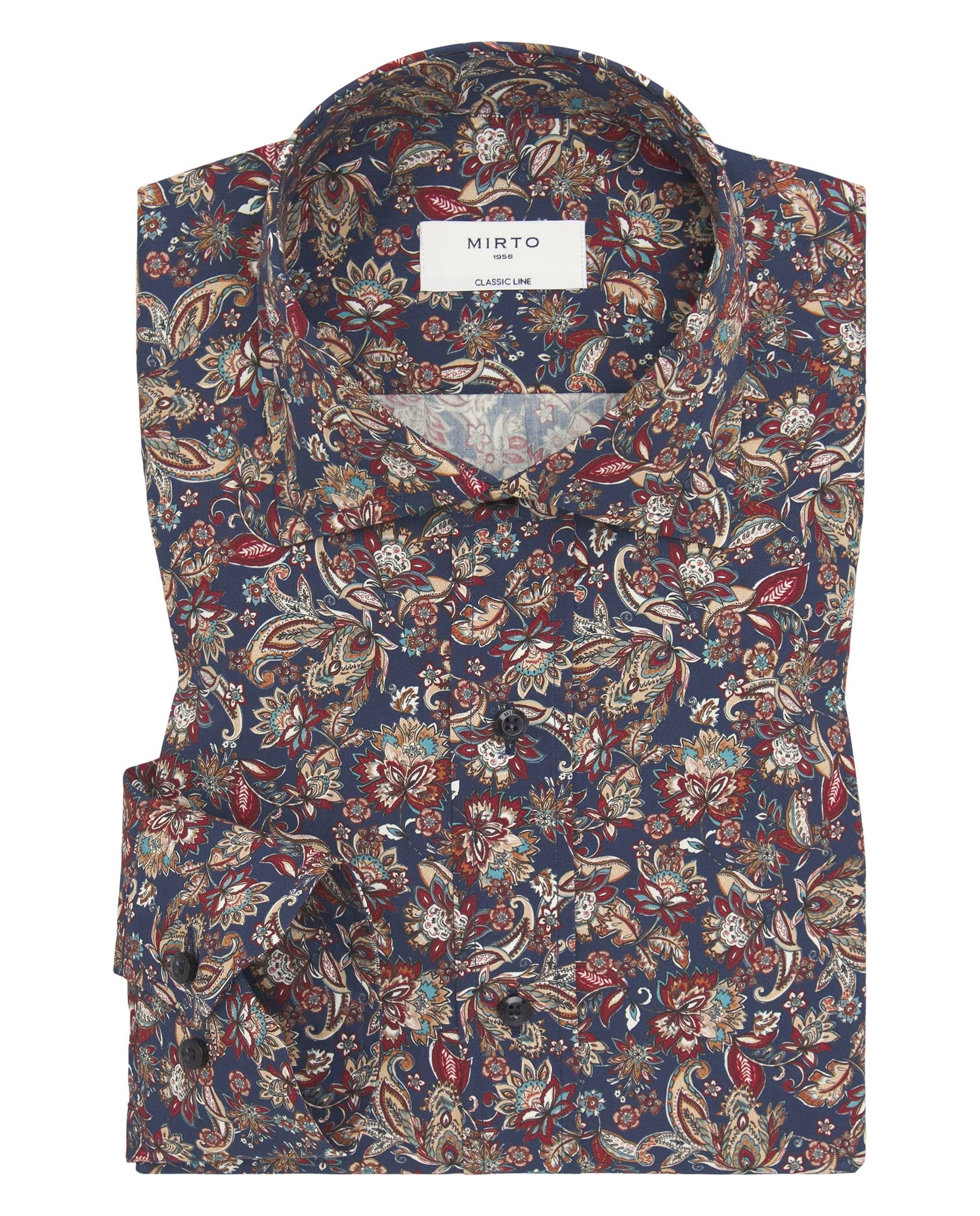 Camisa Mirto Mangas Largas Estampada Para Caballeros by Mirto