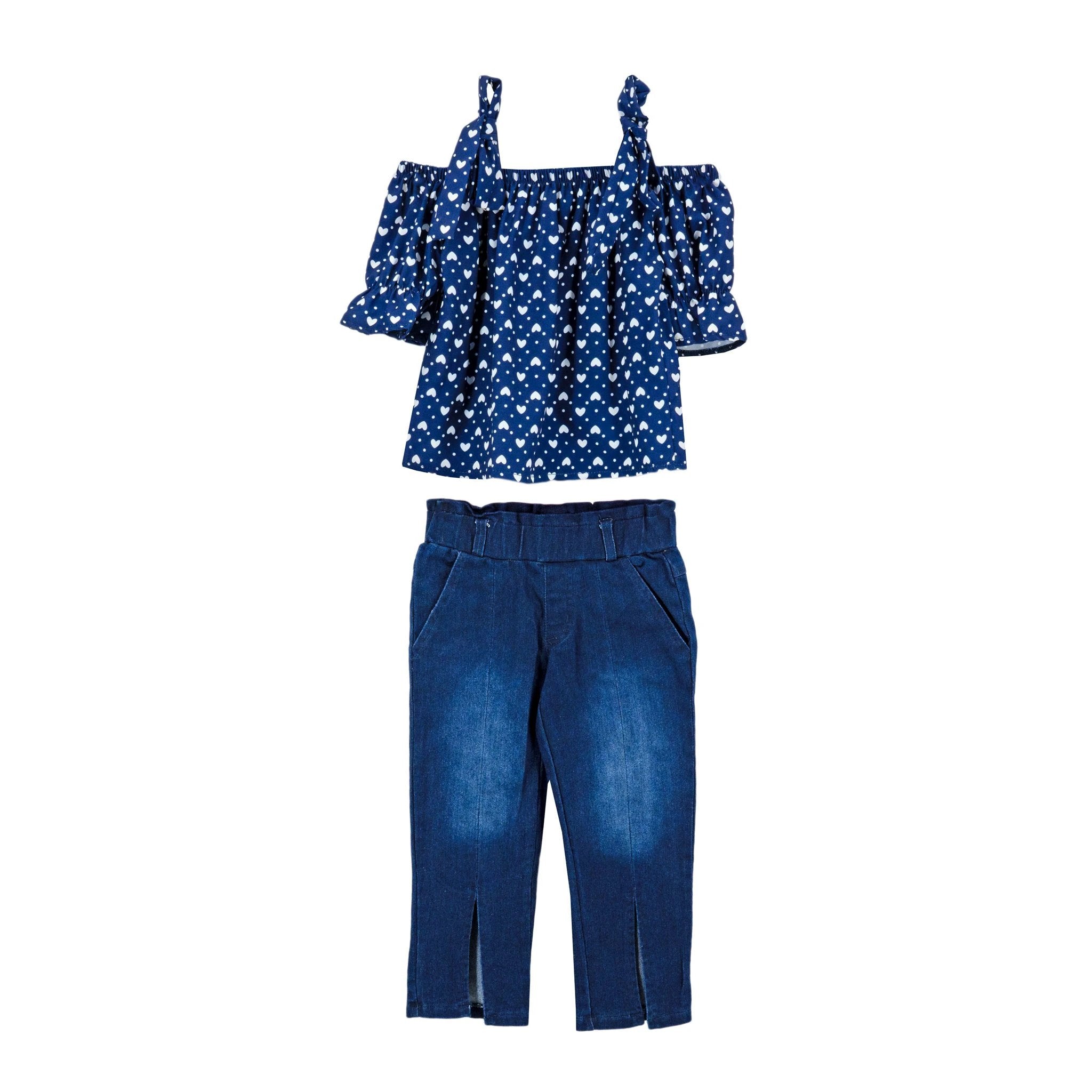 Conjunto Kids Land Tiros Corazones 2 Piezas P/ Niñas by Kids Land
