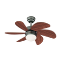 ABANICO DE TECHO 30" TURBO SWIRL ROSEWOOD