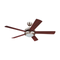 ABANICO DE TECHO 52" COMET BRUSHED NICKEL