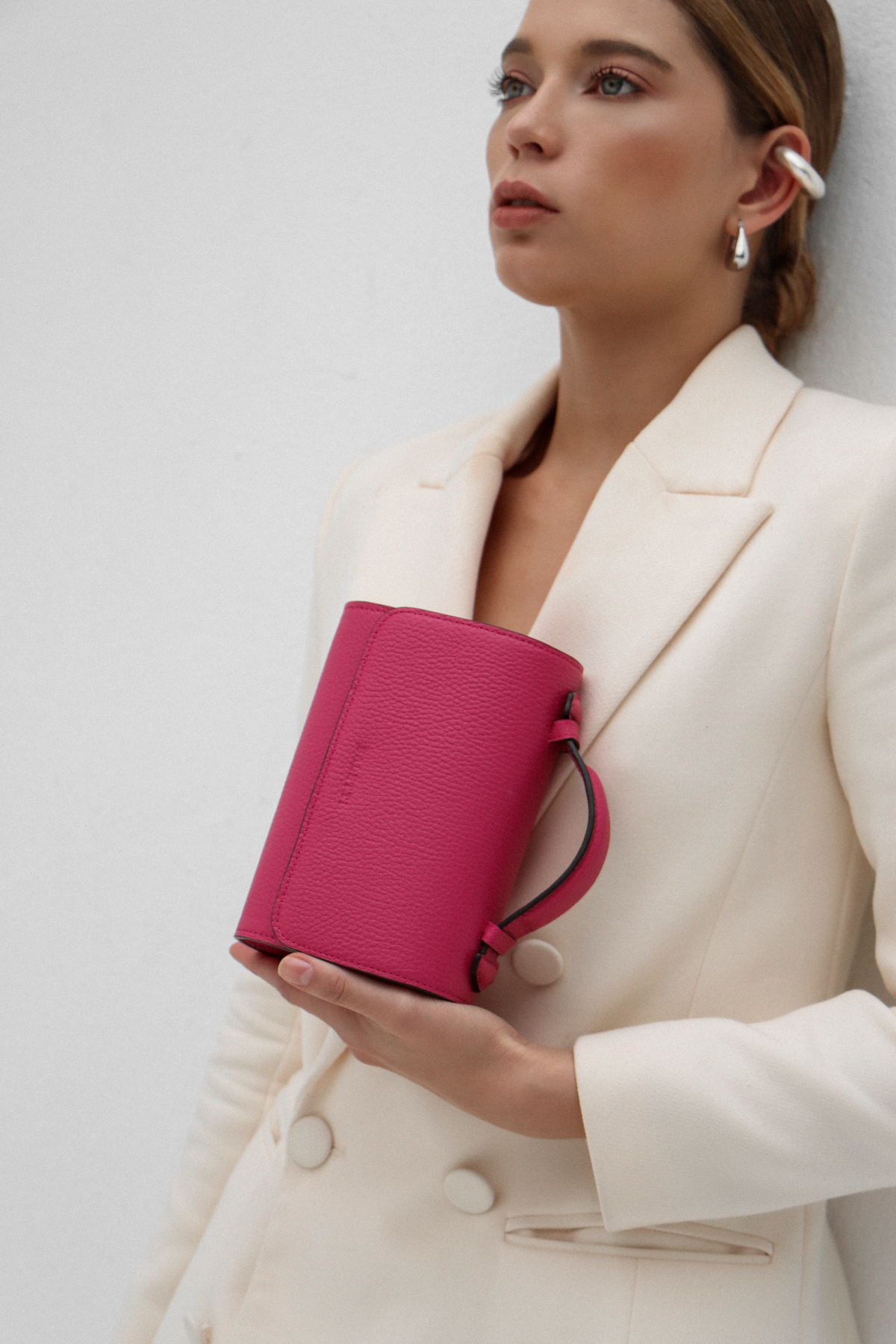 Canvas Belt bag - Pink (3 in 1 convertible)