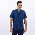 Camisa Nautica Mangas Cortas Lisa para Caballeros