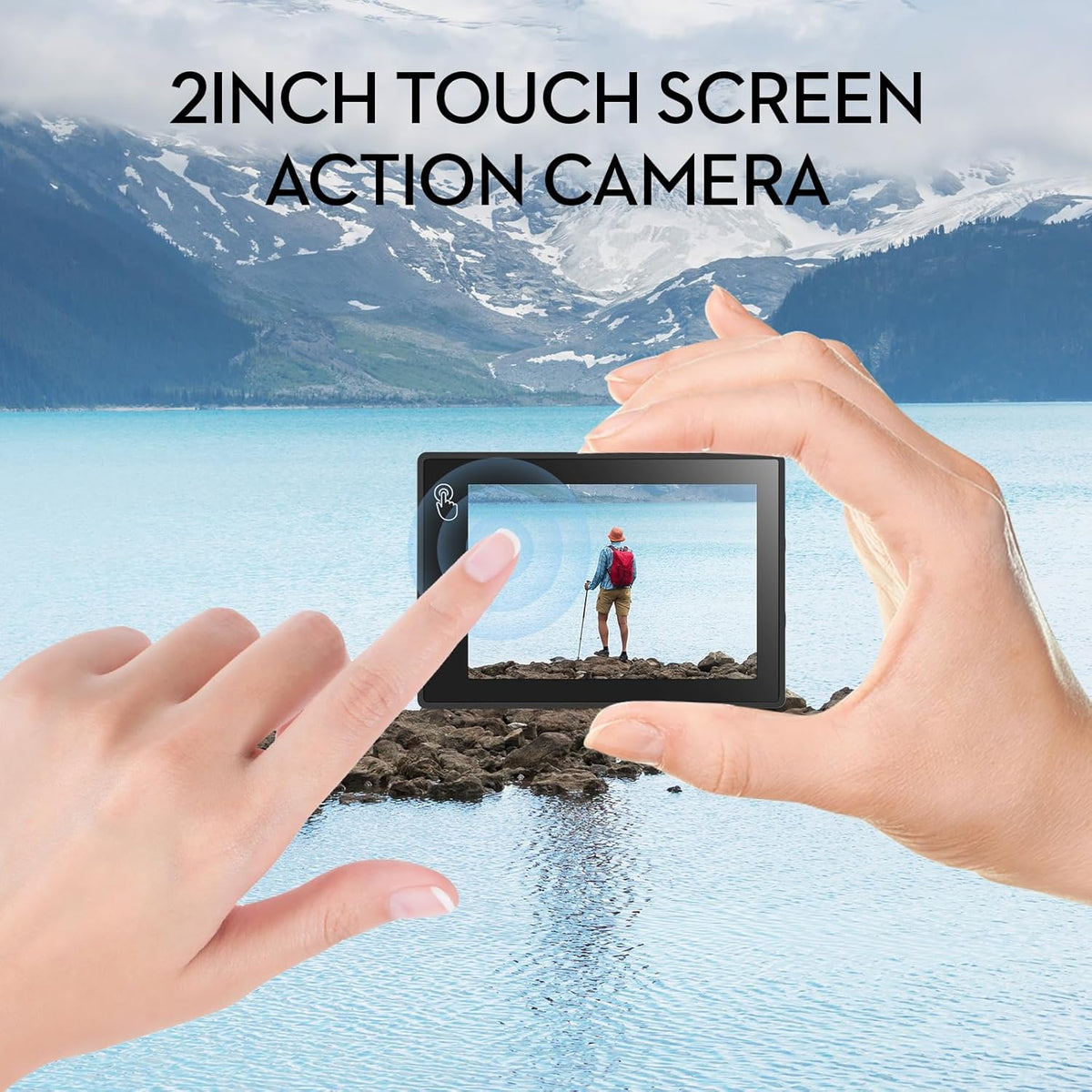 Cámara Sport Con Pantalla Dual 4K 60fps De 24MP HD 4k WIFI C/ Mic Externo Touch