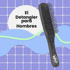 WET BRUSH MENS BLACK LEATHER
