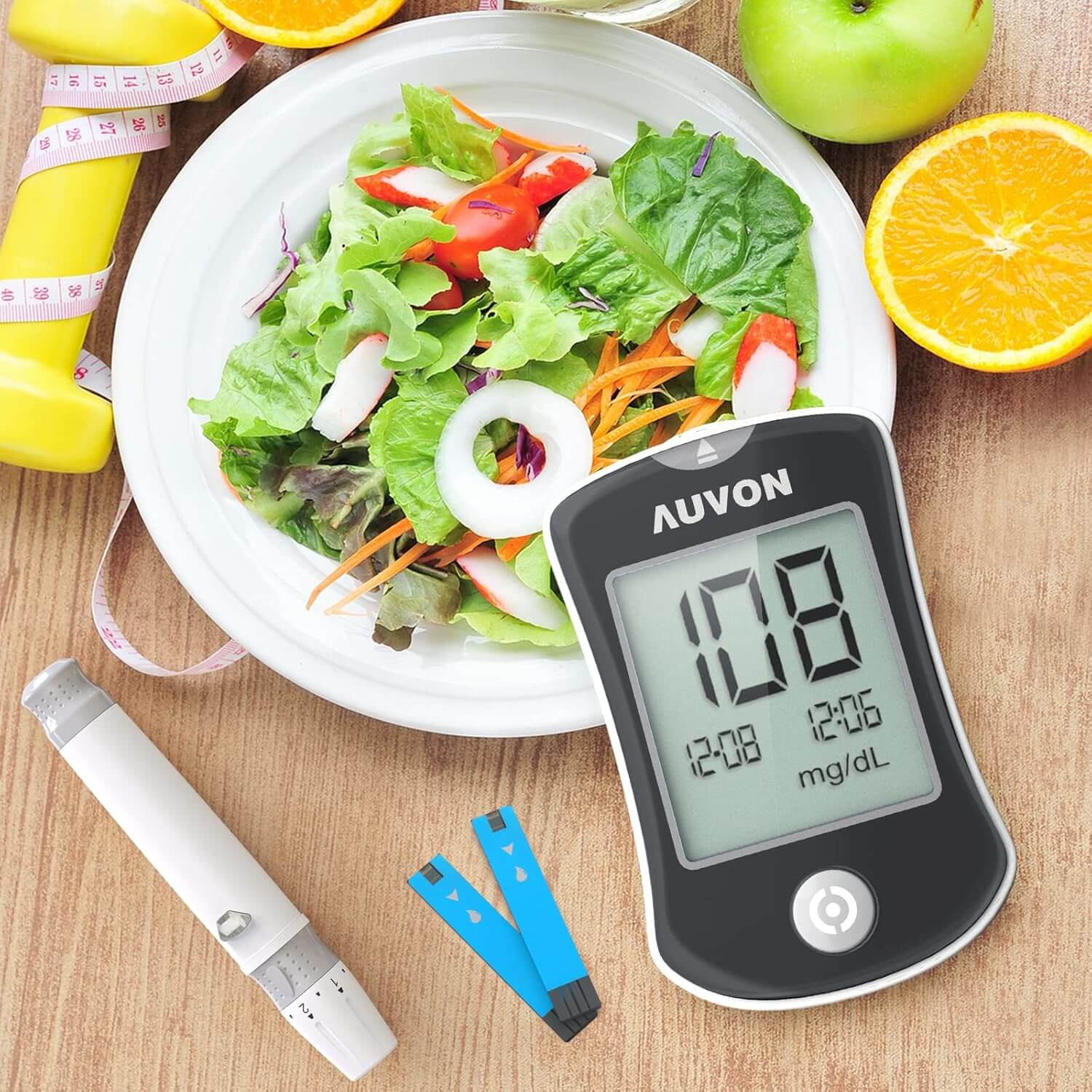 Medidor de Glucosa/Azucar Auvon Alta Precision