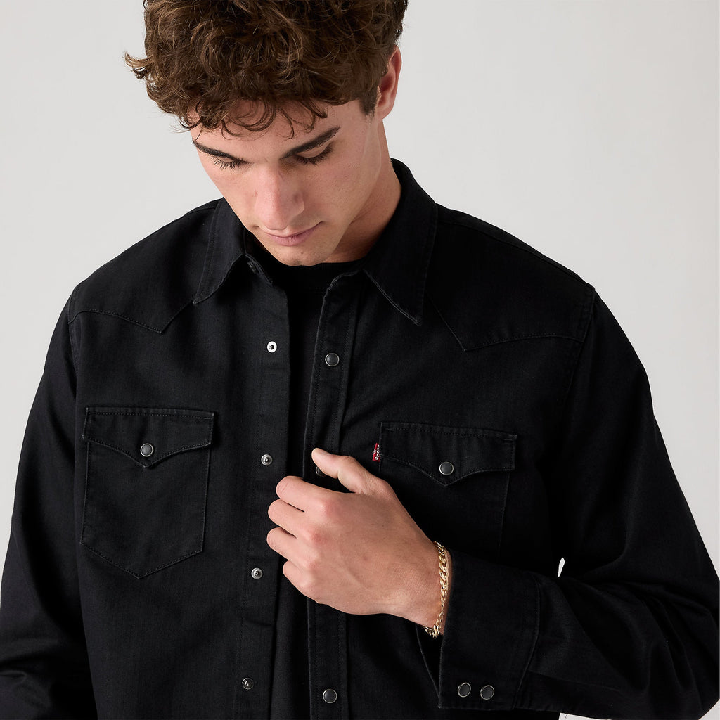 Camisa Levis Mangas Largas Lisa para Caballeros