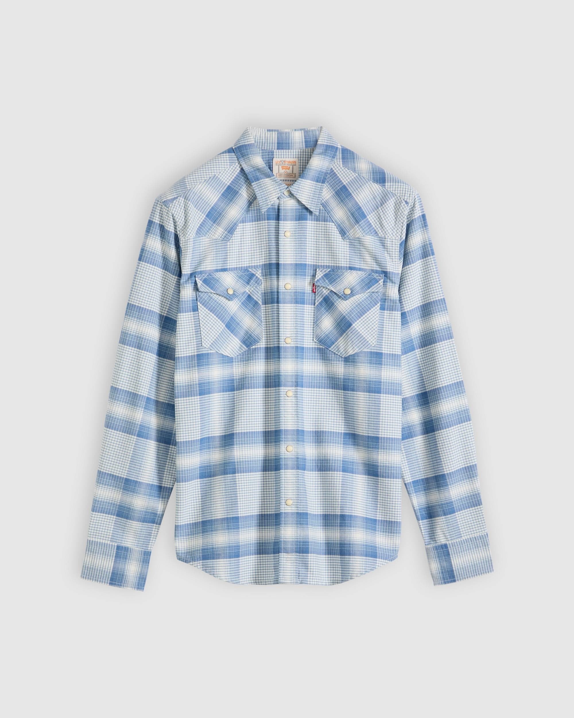 Camisa Levis Mangas Largas Cuadros para Caballeros