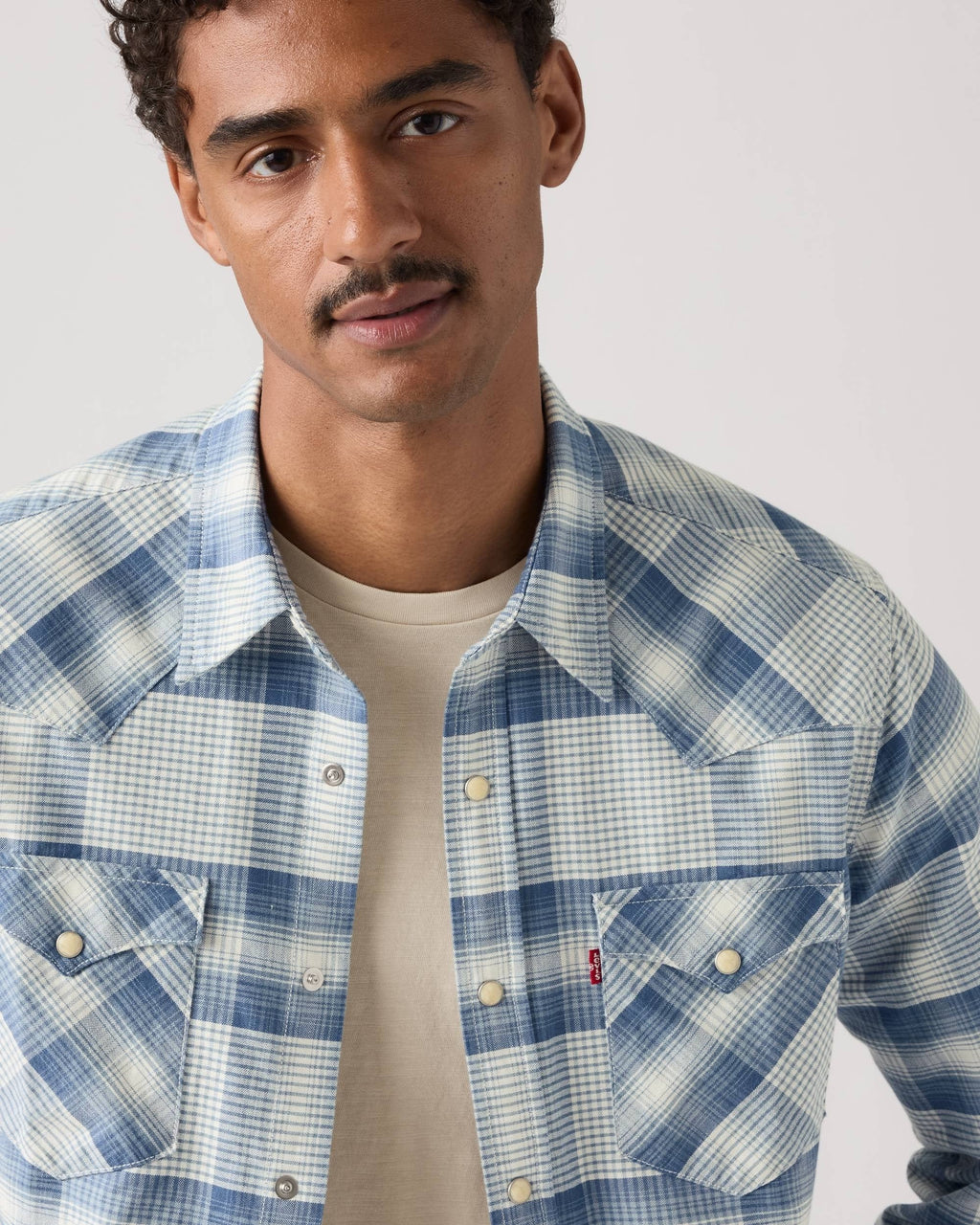 Camisa Levis Mangas Largas Cuadros para Caballeros