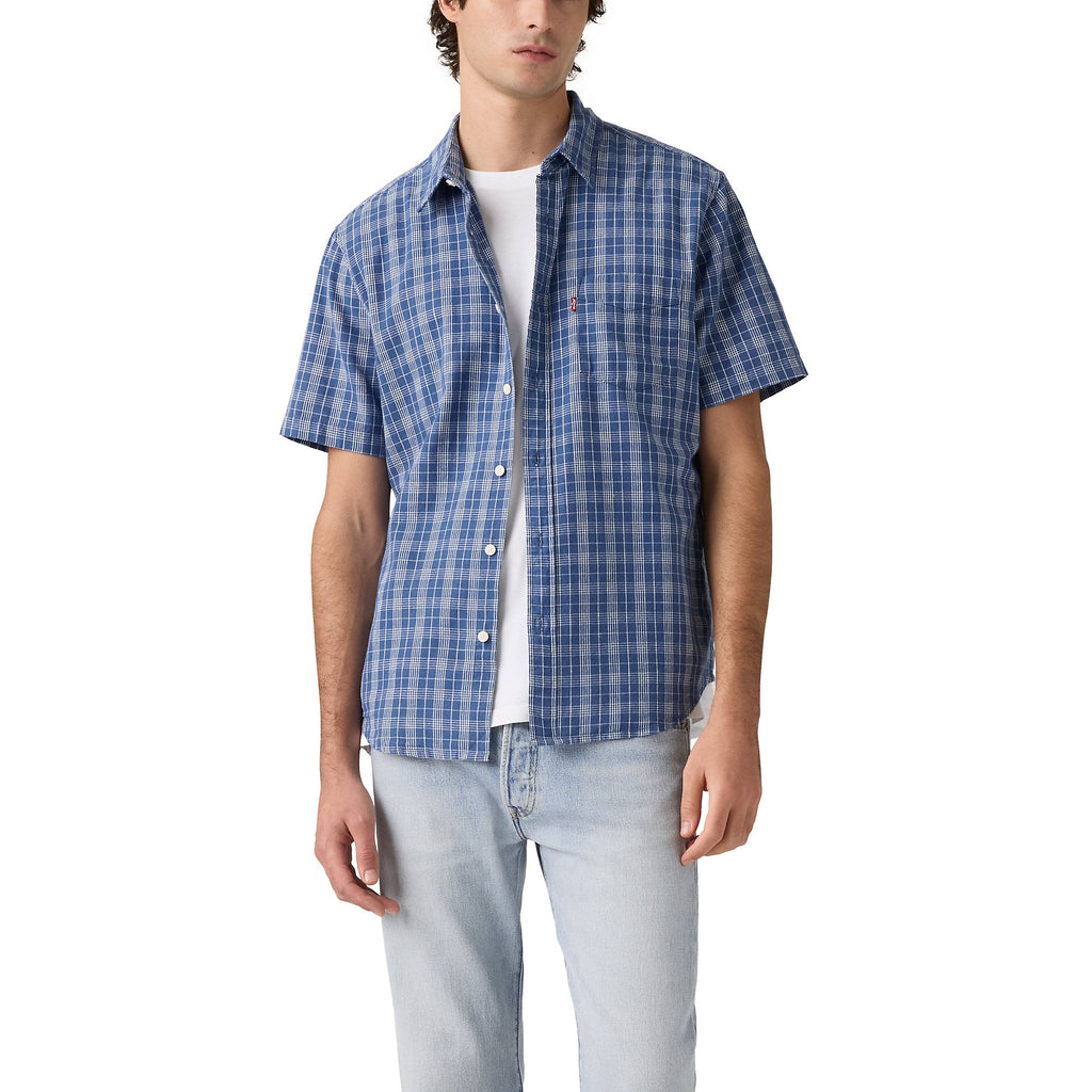Camisa Levis Mangas Cortas Cuadros para Caballeros