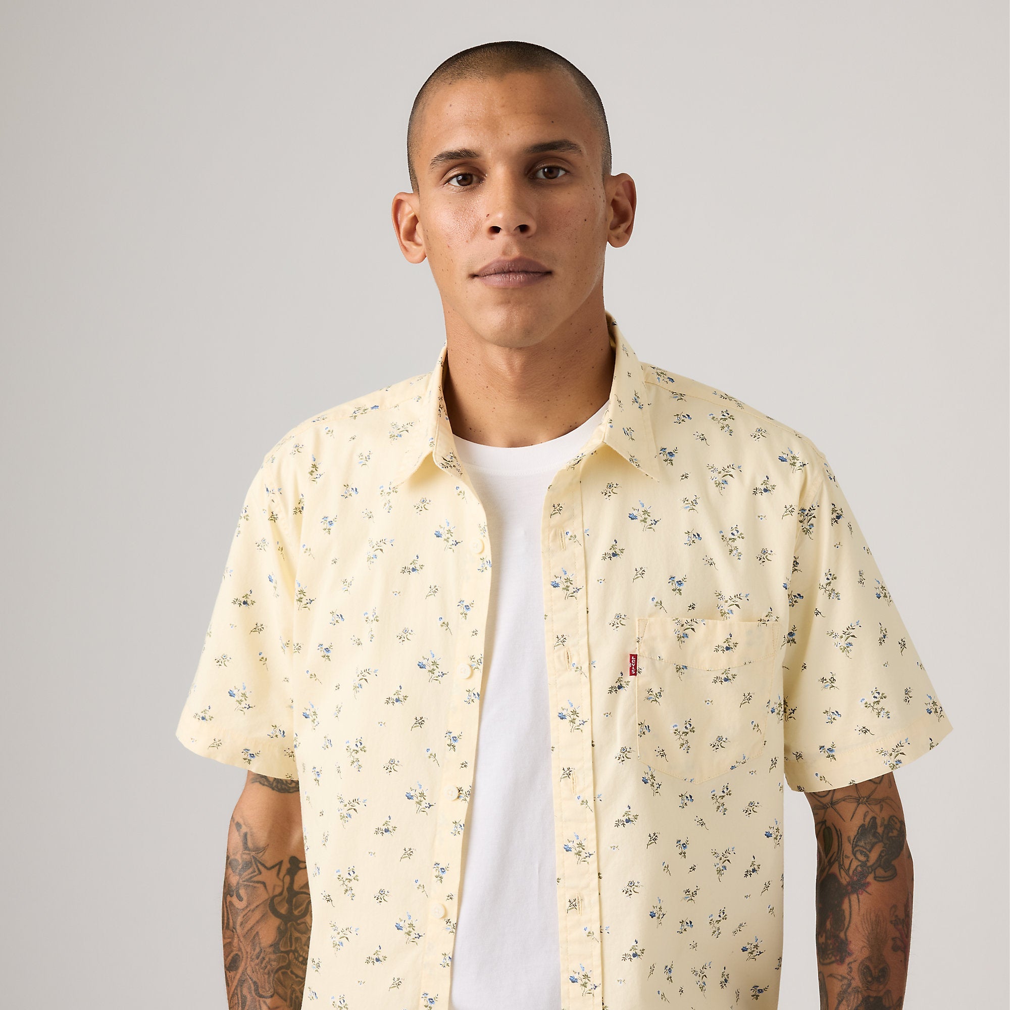 Camisa Levis Mangas Cortas Estampado para Caballeros