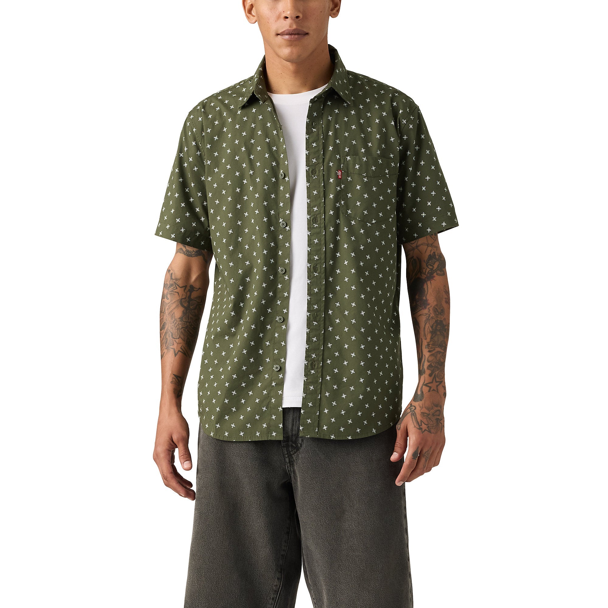Camisa Levis Mangas Cortas Estampado para Caballeros