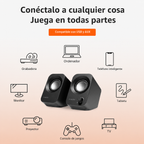Bocinas Estéreo FUNLOGY Para PC De 14W: Sonido Potente En Un Diseño Compacto