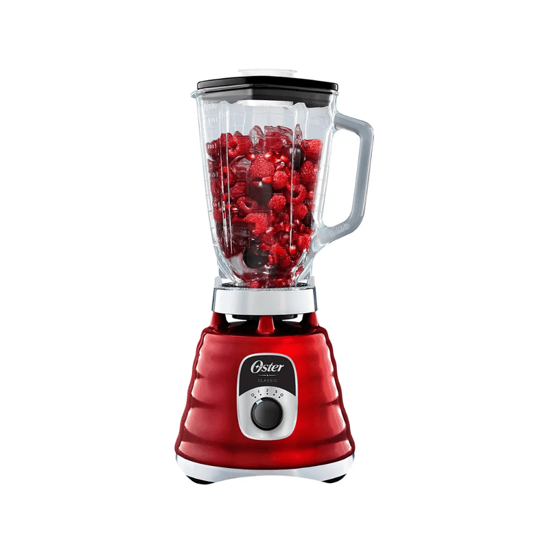 Licuadora Oster M/BLST4126R con Vaso de Vidrio Roja
