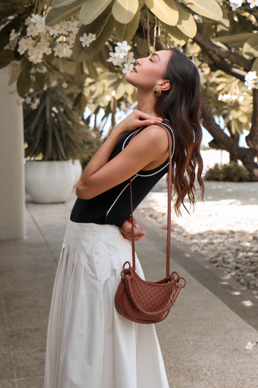 Saddle Mini, Shoulder Bag - Brandy