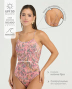 Vestido de Baño Entero | Copas Fijas | Tiras Ajustables - Kliquea