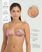Top de Baño Triangular | Tiras Ajustables | Realce Natural - Kliquea