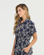 Camisa | Manga Rodada | Detalles Bordados - Kliquea