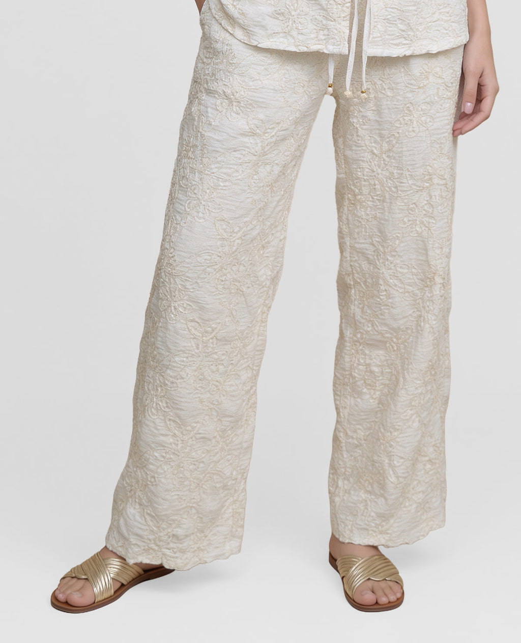 Pantalon | Detalles Bordados | Pretina Elastica - Kliquea