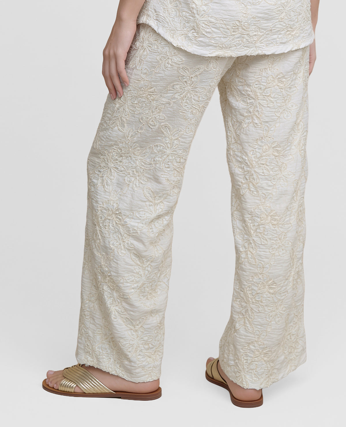 Pantalon | Detalles Bordados | Pretina Elastica - Kliquea