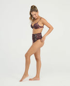 Top de bikini brasier de baño con estampado de serpiente, copas fijas y realce medio marca St. Even.