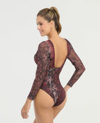 Vestido de Baño Entero | Escote en V | Manga Larga - Kliquea