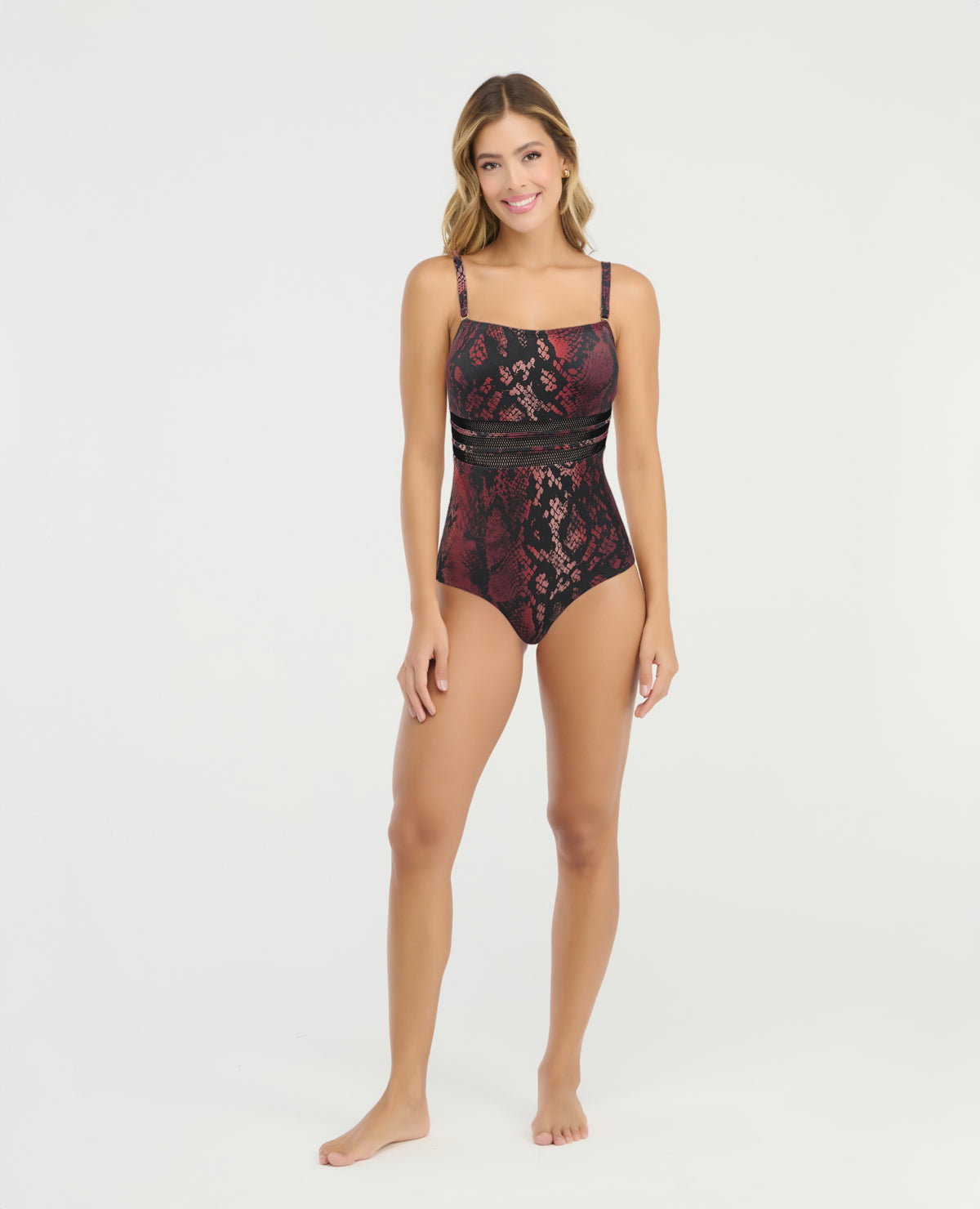 Vestido de Baño Entero | Copas Fijas | Cargadera Ajustable - Kliquea