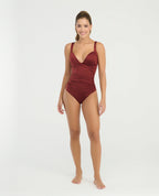 Vestido de Baño Entero | Escote Cruzado | Realce Medio - Kliquea