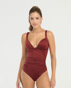 Vestido de Baño Entero | Escote Cruzado | Realce Medio - Kliquea