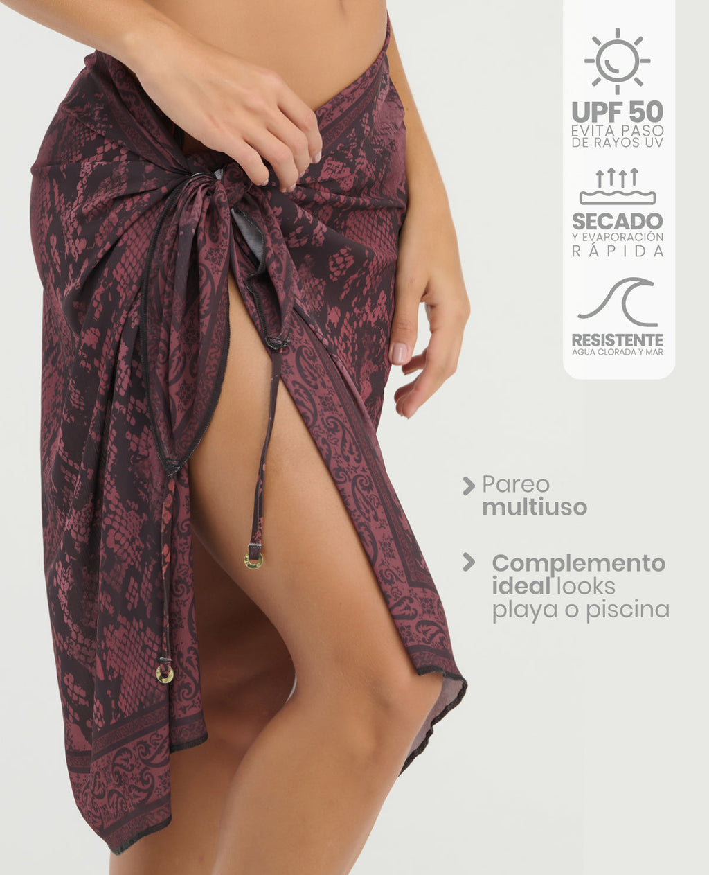 Pareo Multiuso | 4 en 1 | Salida de Baño, Vestido, Falda o Accesorio - Kliquea