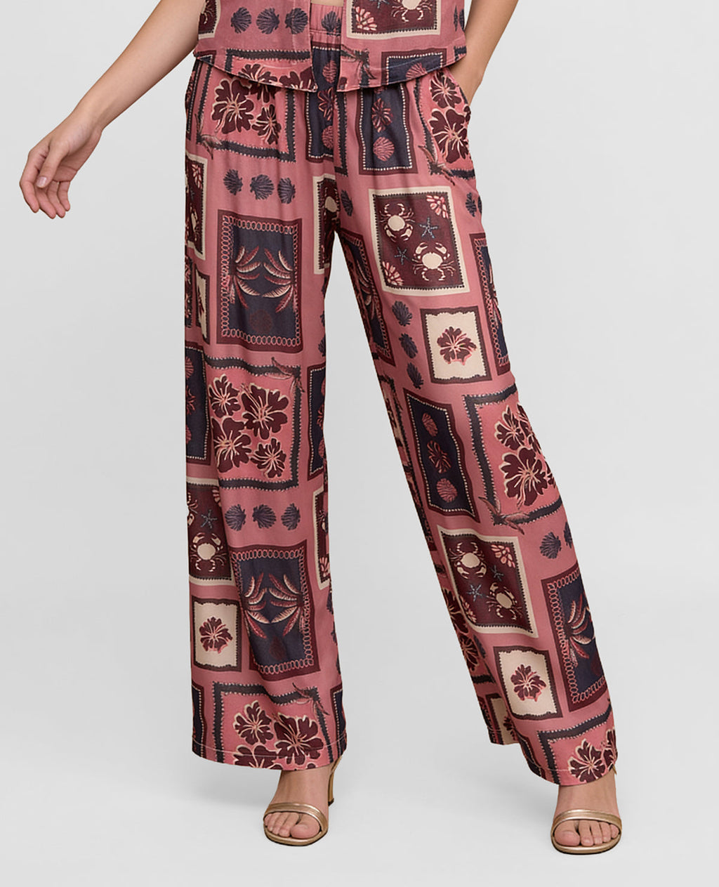 Pantalón | En Malla Satinada | Con Bolsillos Laterales - Kliquea