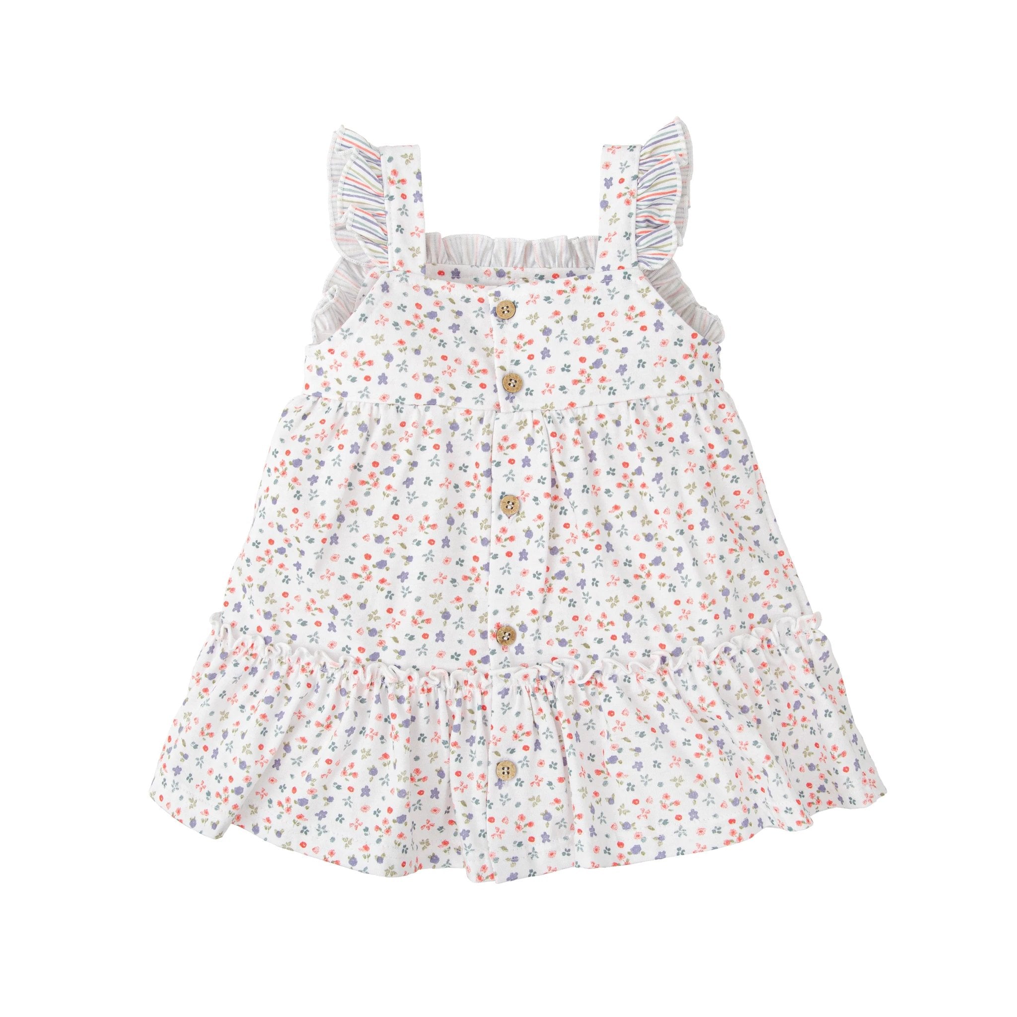 Vestido Babidu Mangas Cortas Estampado Para Niñas by Babidu