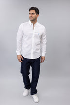 Camisa Nautica Mangas Largas Lisa para Caballeros