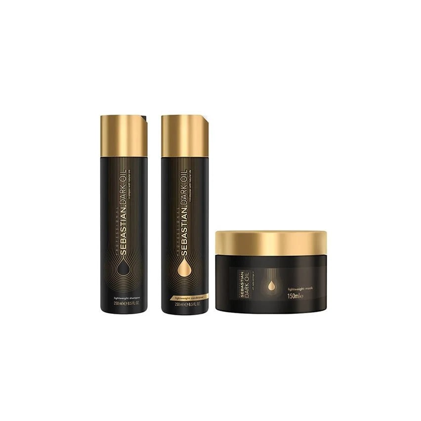 SEBASTIAN KIT MINI DARK OIL (SHAMPOO, CONDITION Y ACEITE)