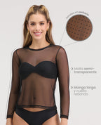 Camibuso | Semi transparente | Detalles en Pedrería - Kliquea