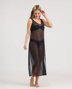 Vestido Largo Semitransparente | Tul | Estilo Playero - Kliquea