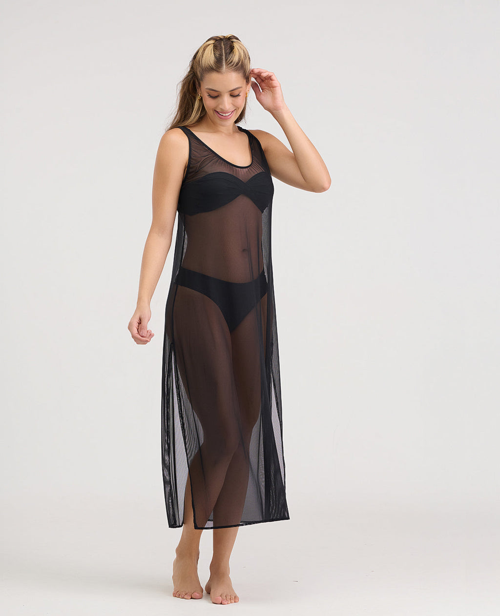Vestido Largo Semitransparente | Tul | Estilo Playero - Kliquea