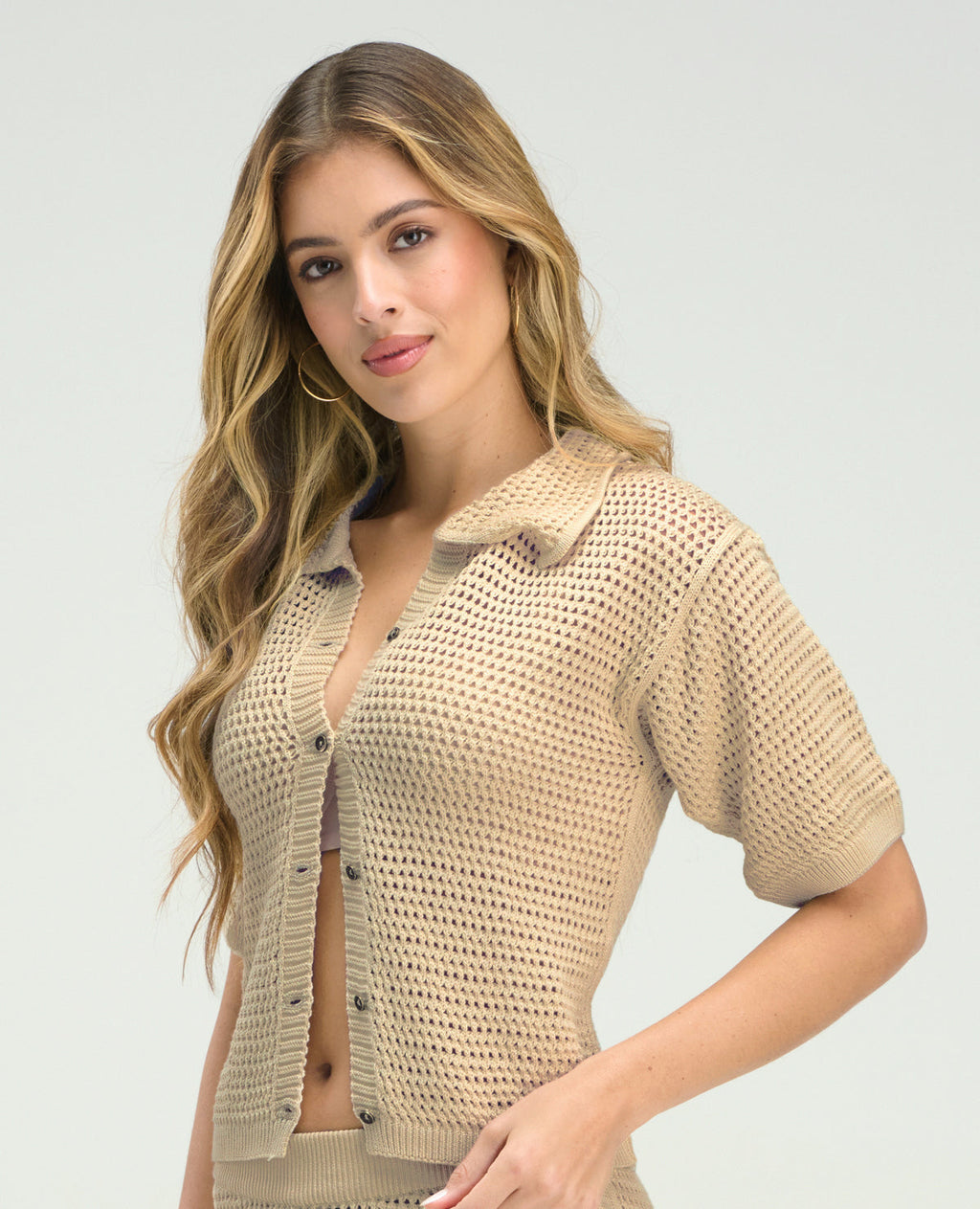 Camisa Tejida | Manga Corta | Cuello Clásico | Multipropósito - Kliquea